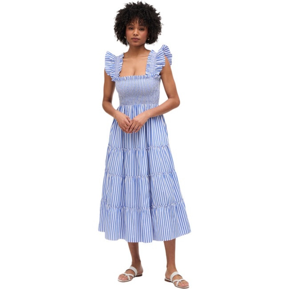 Blue Striped Women's Dress